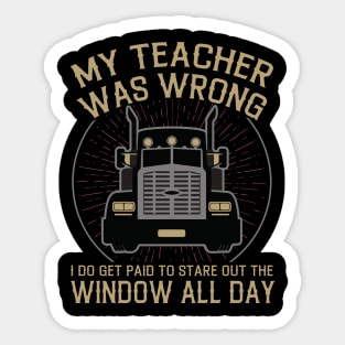 Truck Driver Sticker